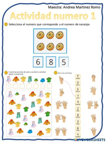 Actividad de conteo