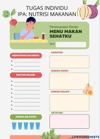 Membuat Menu Makan Harian