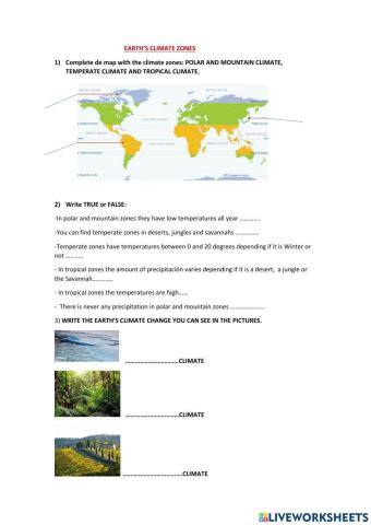 Earth's climate zones