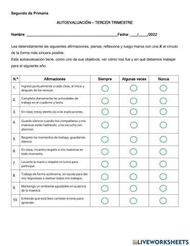 3.- Autoevaluación