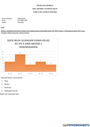 Ulangan ststistika tipe a