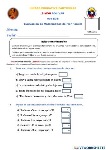 Evaluacion del 1er parcial