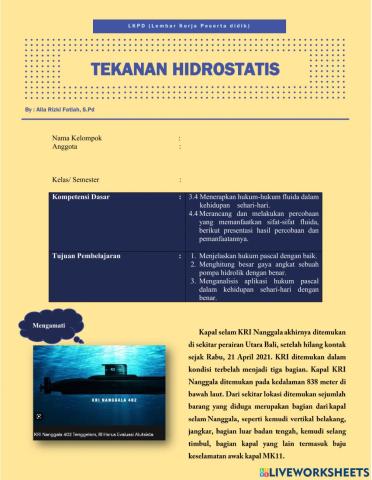 Tekanan hidrostatis