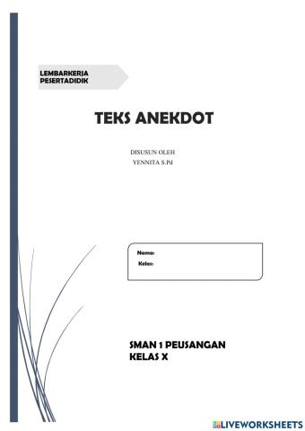 Lkpd worksheet anekdot