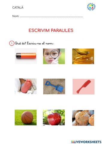 Escrivim paraules