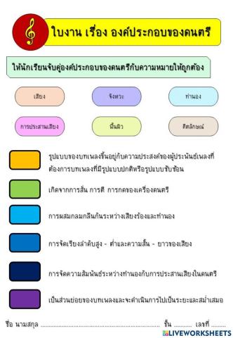 องค์ประกอบของดนตรี