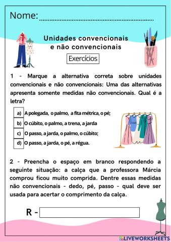 Unidades convencionais e não convencionais