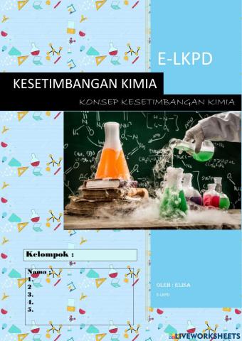 E-lkpd konsep kesetimbangan