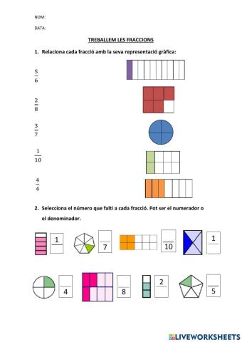 Treballem les fraccions