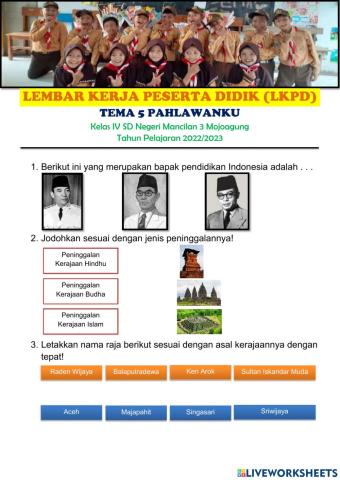 Latihan Soal IPS Tema 5 Pahlawanku