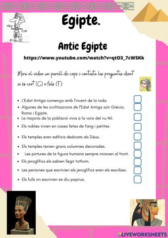 EGIPTE. L'Edat Antiga