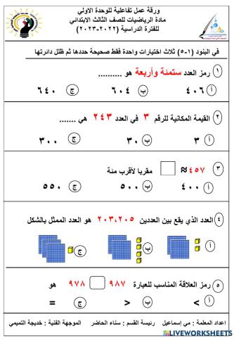 الاوراق التفاعلية الجزء الاول