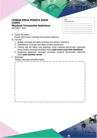 LKPD Pembuatan Termometer Sederhana