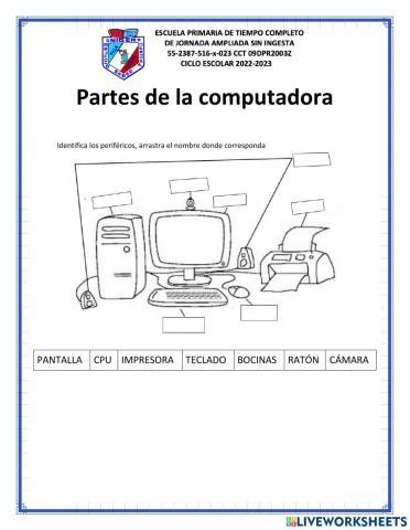 Partes de la computadora