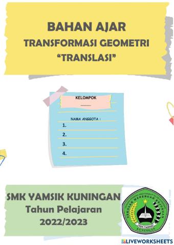 Transformasi Geometri-Translasi