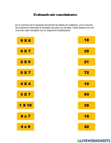 Evaluando los conocimientos adquiridos