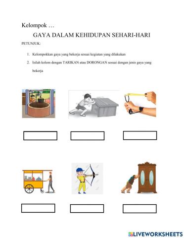 Soal materi gaya kelas 4