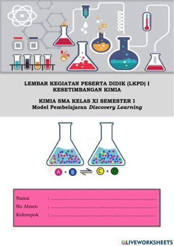 Lembar Kerja Peserta Didik (LKPD) Kesetimbangan Kimia Pertemuan I