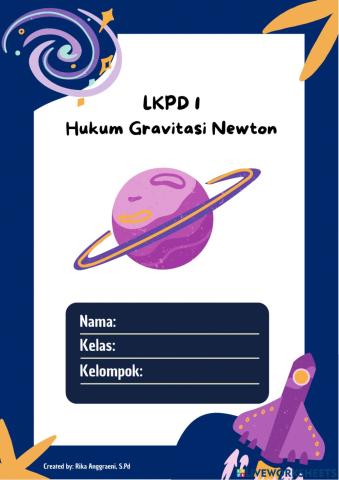 LKPD Hukum Gravitasi Newton