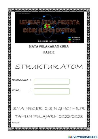 Lkpd struktur atom