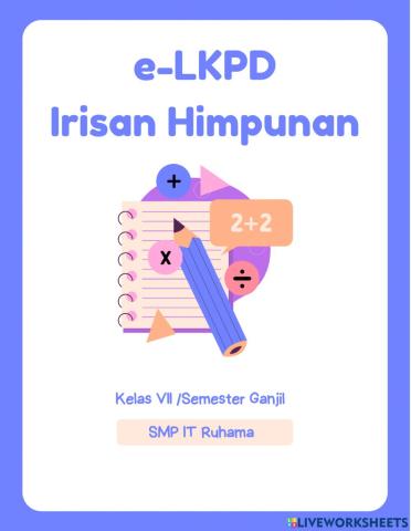 E-LKPD Irisan Himpunan