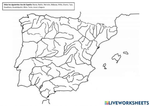 Principales ríos de España