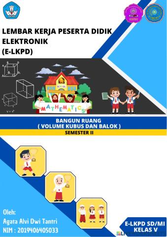 Pengembangan e-lkpd volume bangun ruang