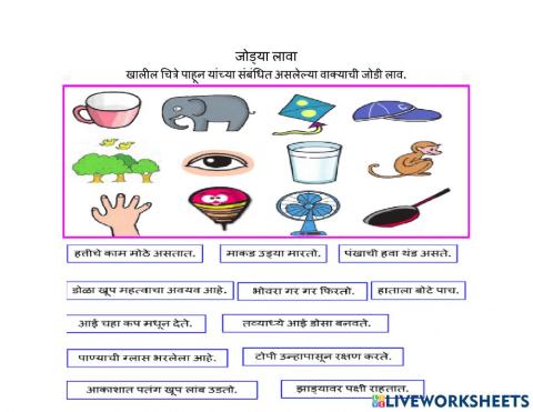 Match the following