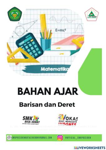 Bahan Ajar Barisan dan Deret Aritmatika