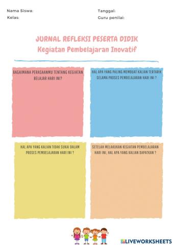 Jurnal Refleksi Peserta Didik