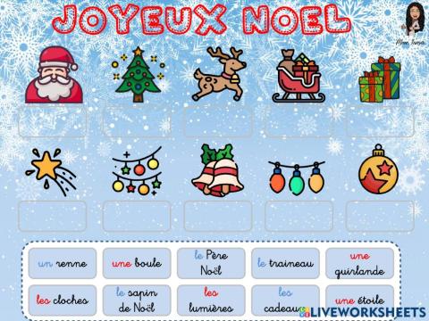 Vocabulaire Noël