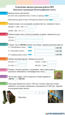 Діагностувальна робота №3