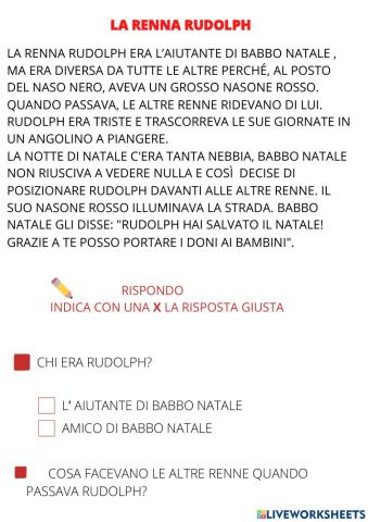 Ascolta e rispondi alle domande