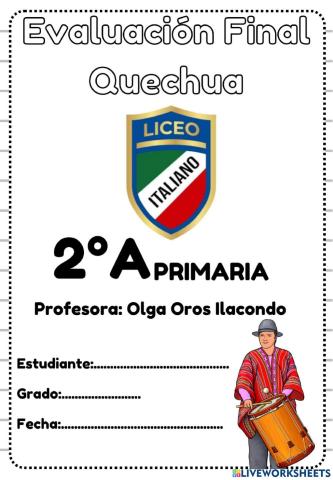 Examen final (virtual) quechua prof.olga oros