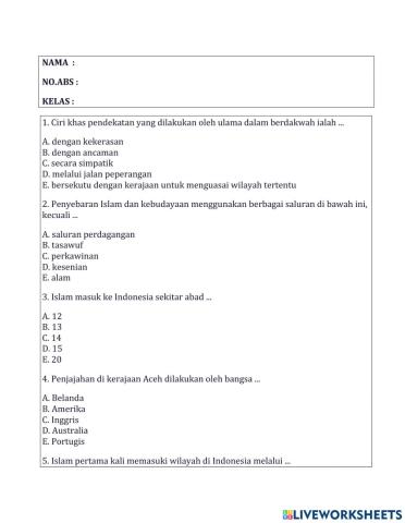 Soal ski kelas 12