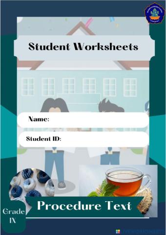 Procedure text worksheets