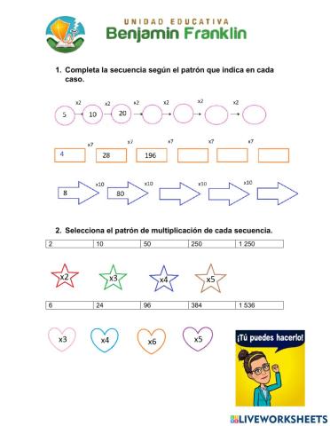 Patrones de multiplicación