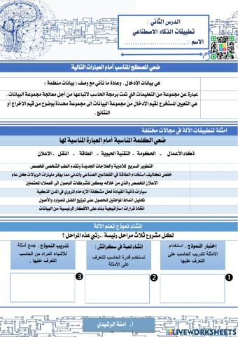 تطبيقات الذكاء الاصطناعي