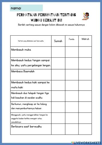 LKPD materi wudhu