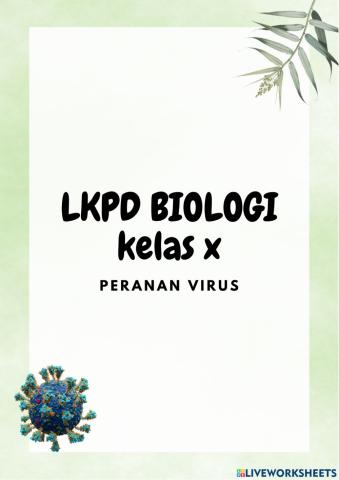 LKPD Peran Virus kelas X