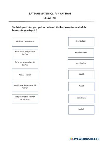 Latihan Soal Al - Fatihah