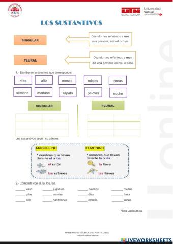 Los sustantivos