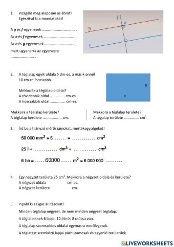 Geometriai alapismeretek