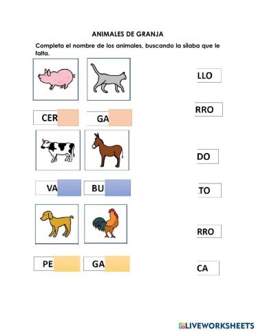 Animales de la granja