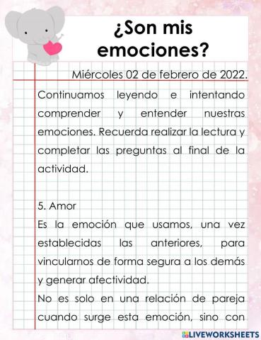 ¿Son mis emociones?