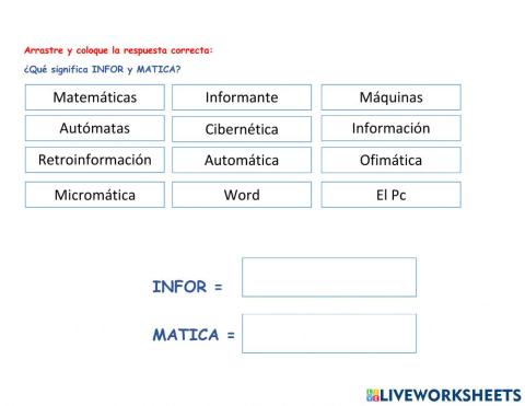 Infor y Matica