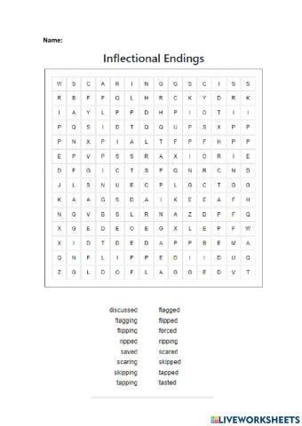 Inflectional Endings