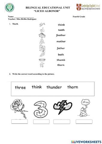 Phonics Test 4th 2II 2Q