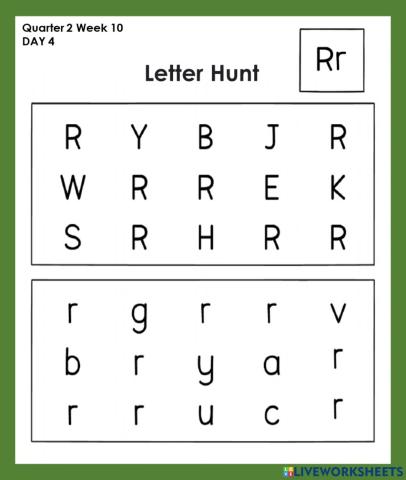 Letter Rr