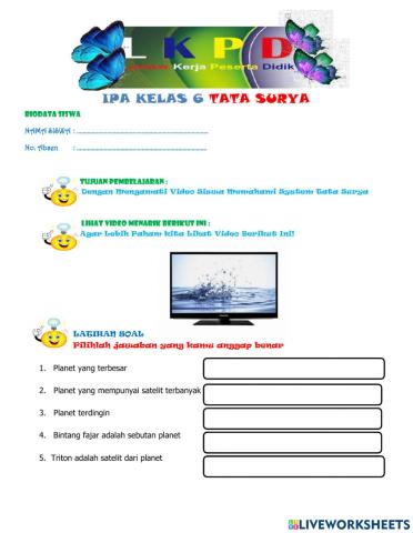 Ipa sistem tata surya